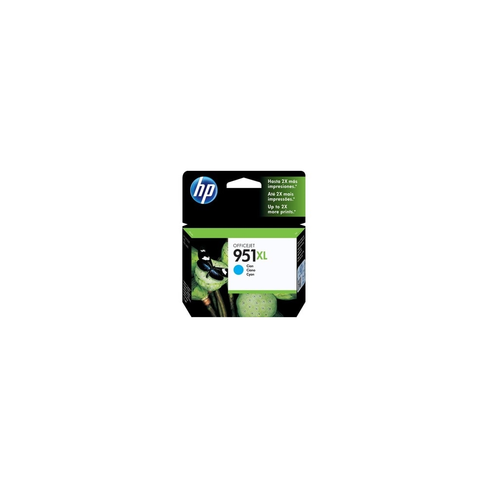 CARTUCHO DE TINTA HP 951XL CIAN 24 ML - ALTO RENDIMIENTO ORIGINAL PARA IMPRESORAS HP - 1