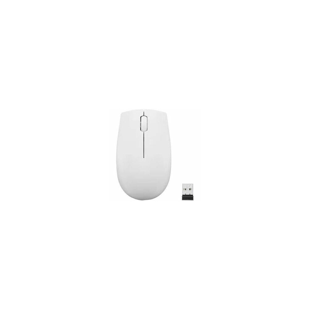 MOUSE INALÁMBRICO COMPACTO LENOVO 300 EN COLOR GRIS NUBE, DISEÑO ERGONÓMICO Y CONECTIVIDAD CONFIABLE. - 1