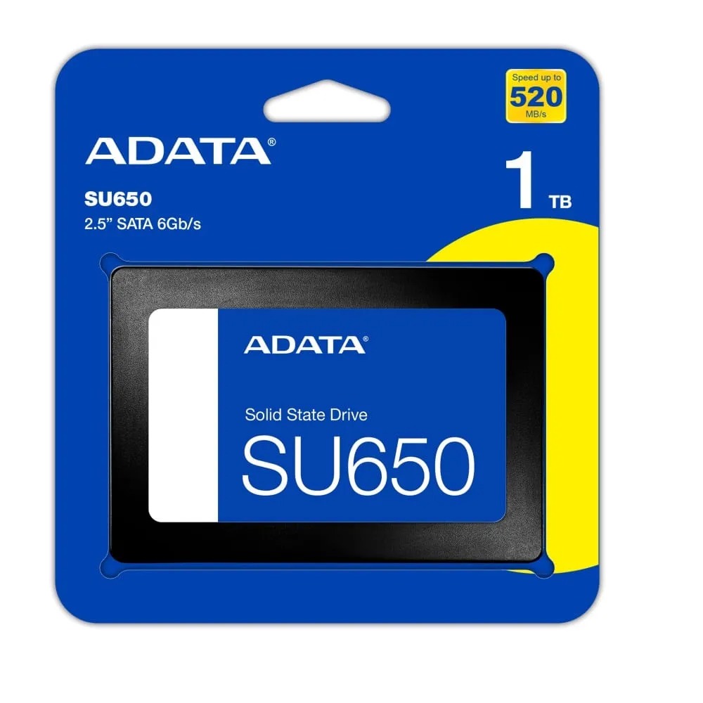 ADATA ULTIMATE SU650 SSD 1TB 2.5' INTERNO SATA 600 MB/S PARA COMPUTADORA DE ESCRITORIO - 1