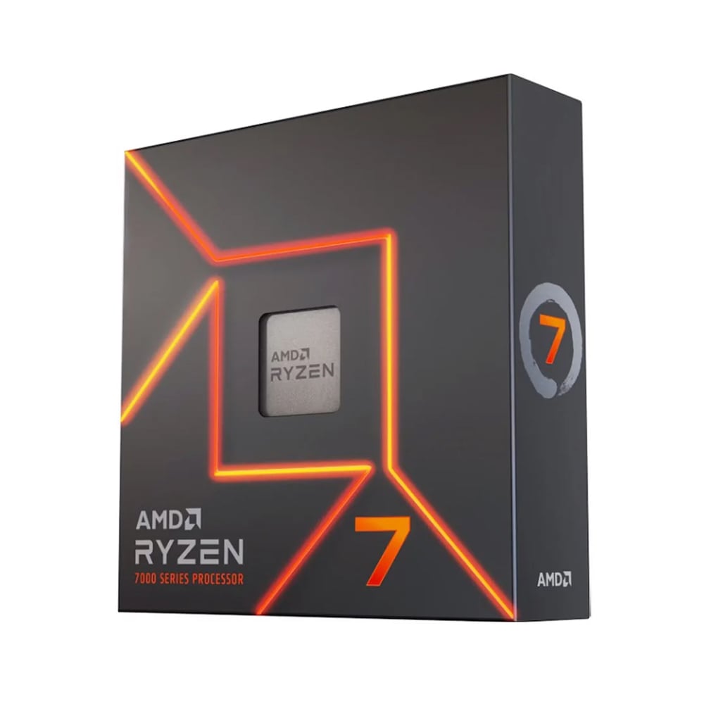 PROCESADOR AMD RYZEN 7 7700X 8 NÚCLEOS 4.5/5.4 GHZ, 32MB L3, SOCKET AM5, 105W DE ALTO RENDIMIENTO - 1