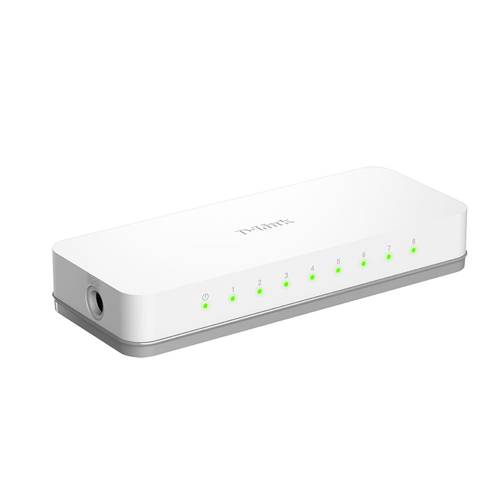 SWITCH D-LINK DES-1008C DE 8 PUERTOS RJ-45, 10/100 MBPS, COMPACTO Y FÁCIL DE USAR. PERFECTO PARA TU RED. - 1