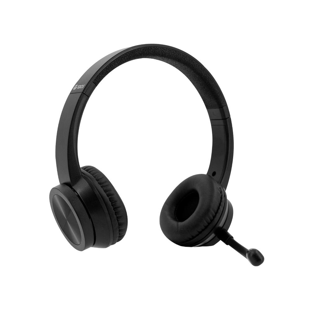 AUDÍFONOS TEROS TE-8037N, HEADSET NEGRO CON SONIDO ENVOLVENTE Y DISEÑO ERGONÓMICO - 1