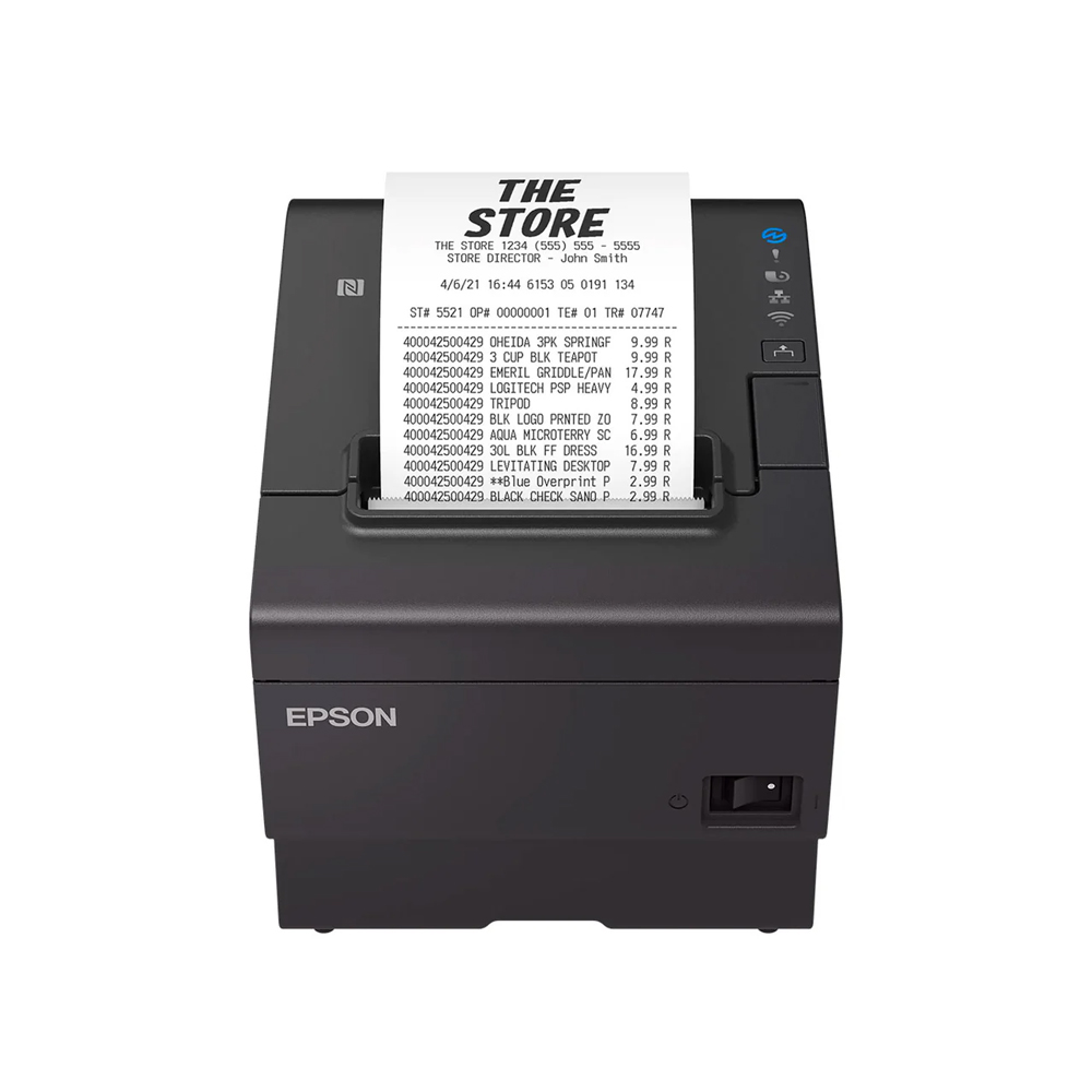 IMPRESORA TÉRMICA DE RECIBOS EPSON TM-T88VII 180 DPI CONECTIVIDAD USB ETHERNET SERIAL COLOR NEGRO - 1