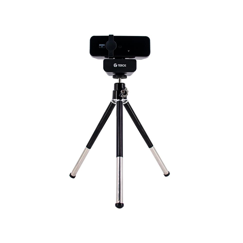 WEBCAM TEROS TE-9072 2K HD CON MICRÓFONO INTEGRADO, CONEXIÓN USB 2.0 PARA VIDEOLLAMADAS NÍTIDAS - 1