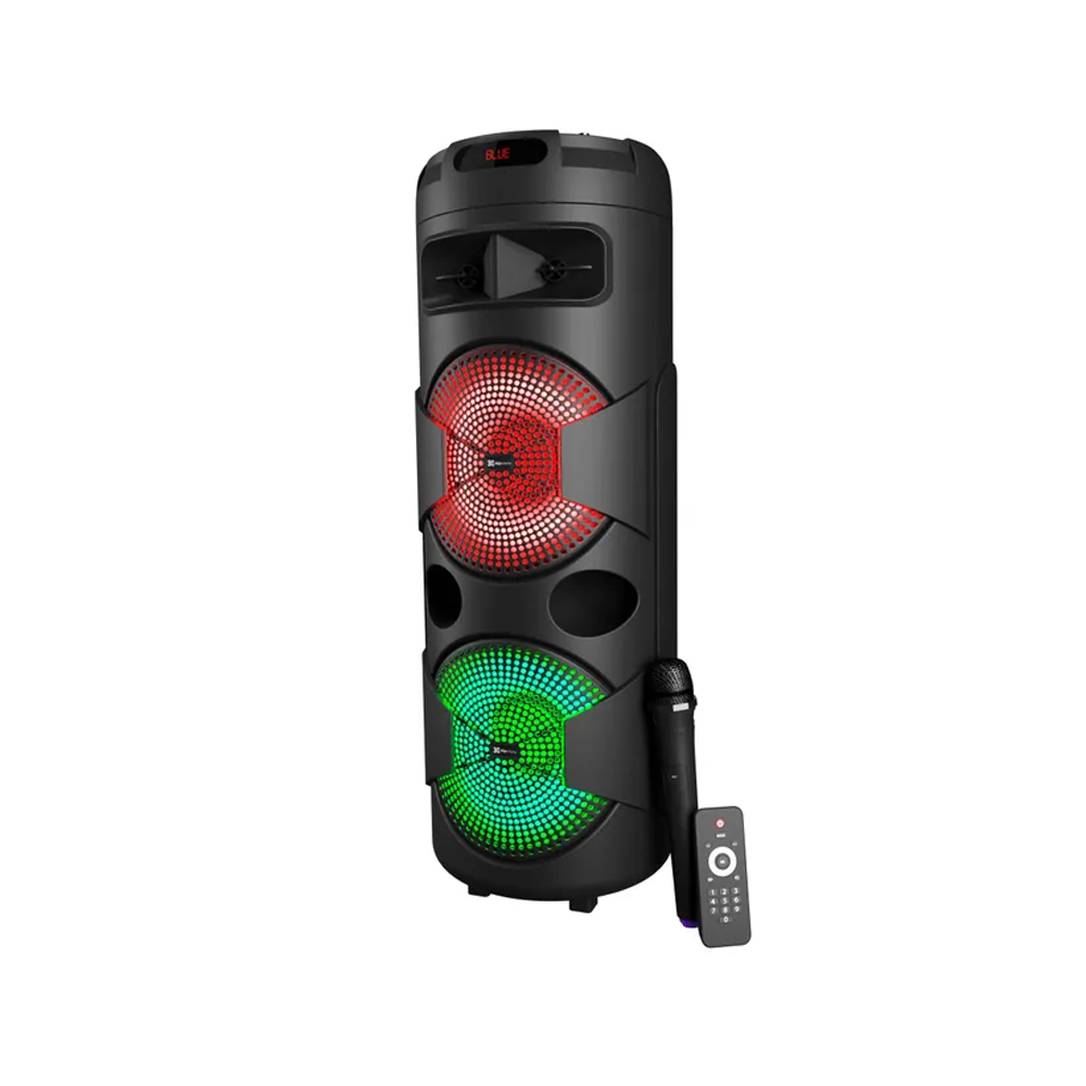 SISTEMA DE ALTAVOCES KLIP XTREME KLS-890 INALÁMBRICO 2X12' EN COLOR NEGRO CON MICRÓFONO - 1