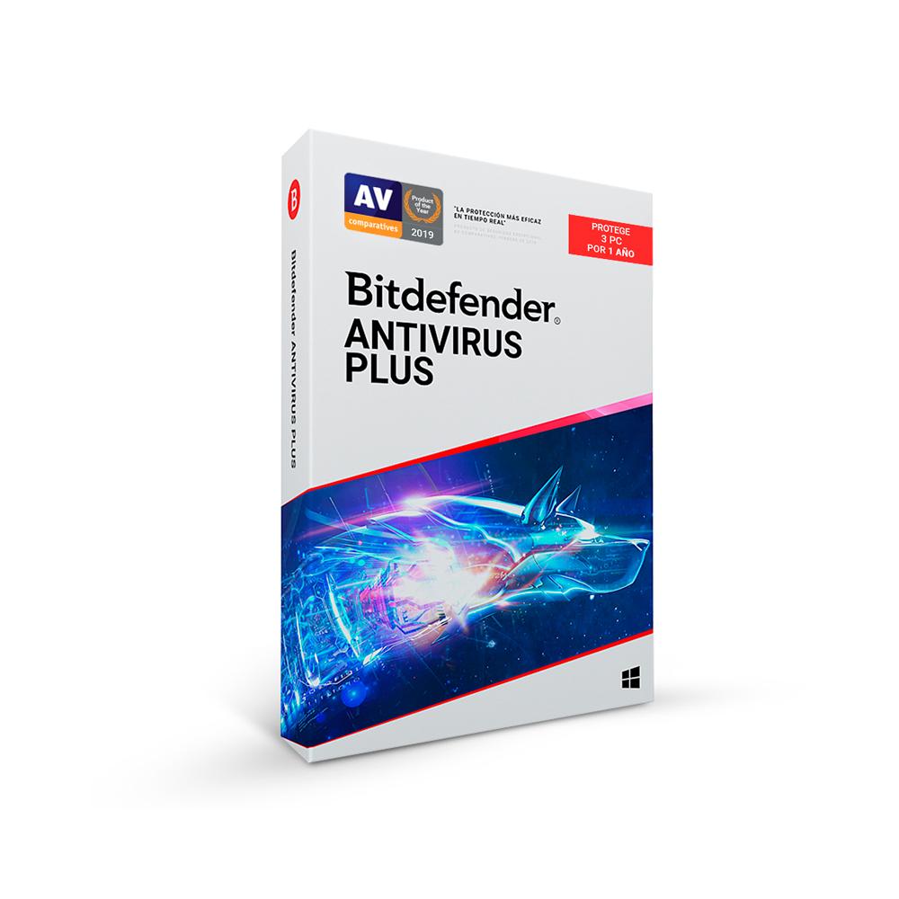 BITDEFENDER ANTIVIRUS PLUS 12 MESES PARA 3 PC + 3 MESES GRATIS - PROTECCIÓN AVANZADA Y SEGURIDAD TOTAL - 1