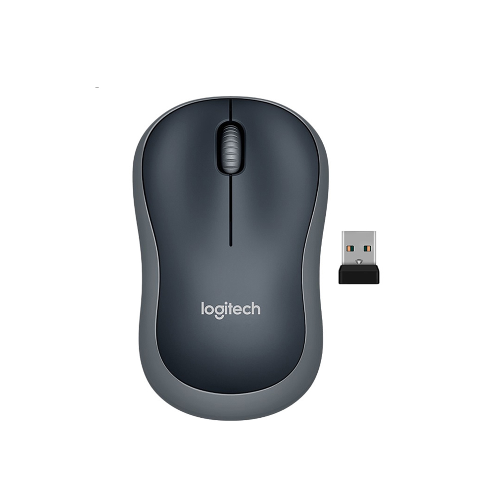 MOUSE INALÁMBRICO LOGITECH M185 GRIS ERGONÓMICO Y FÁCIL DE USAR, IDEAL PARA OFICINA Y HOGAR - 1