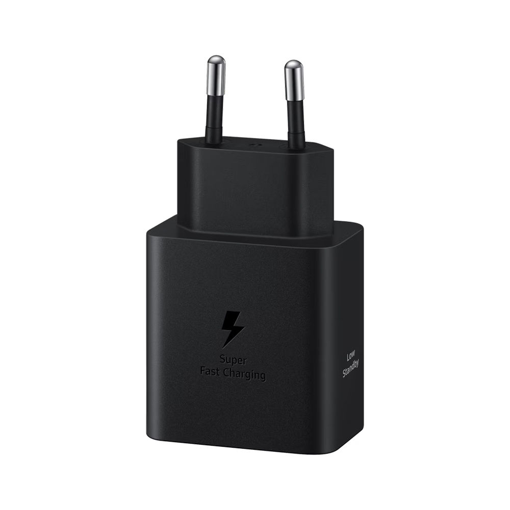 ADAPTADOR CA SAMSUNG USB TIPO C - CARGA RÁPIDA 3A PARA TABLET Y SMARTPHONE - CABLE 1.80M, NEGRO - 1