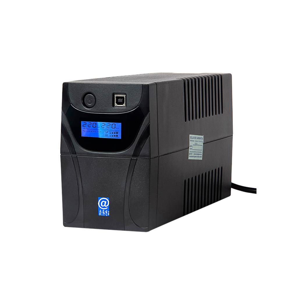 UPS ELISE AUR-850-LCD-USB 850VA 480W AVR 4HORAS RECARGA COLOR TORRE - 1