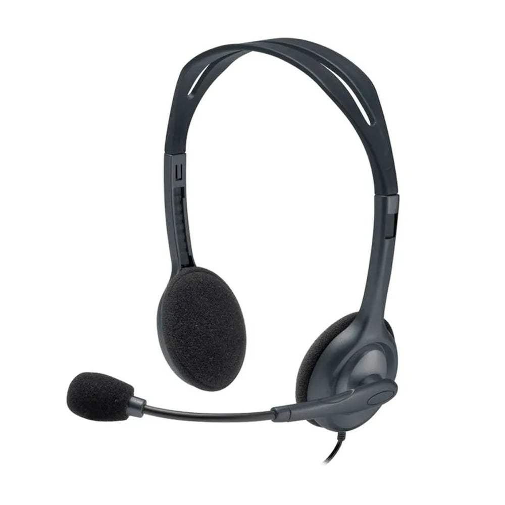 AUDÍFONOS CON MICRÓFONO LOGITECH H111 SILVER - SONIDO CLARO Y CÓMODO PARA LLAMADAS Y MÚSICA - 1