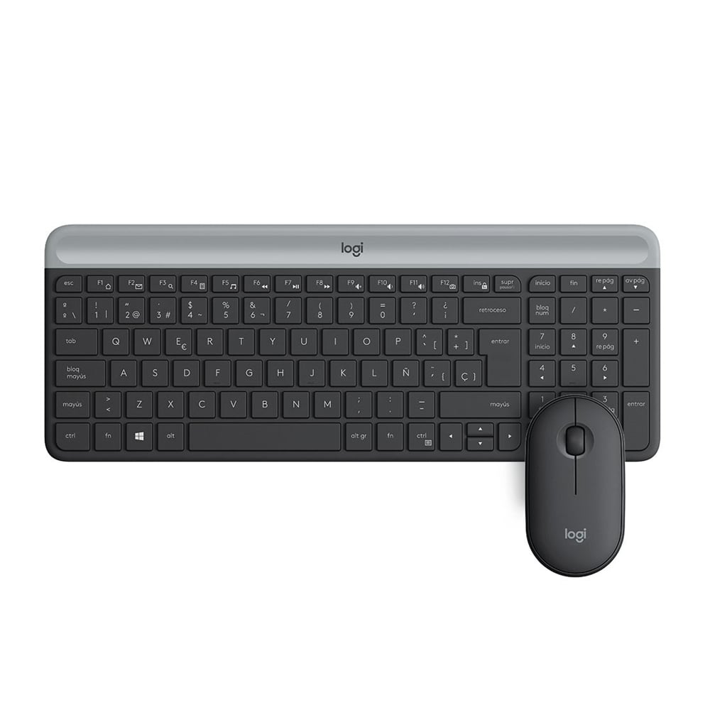 TECLADO Y MOUSE INALÁMBRICOS LOGITECH MK470, DISEÑO SLIM, USB, COLOR NEGRO, ALTA COMPATIBILIDAD - 1