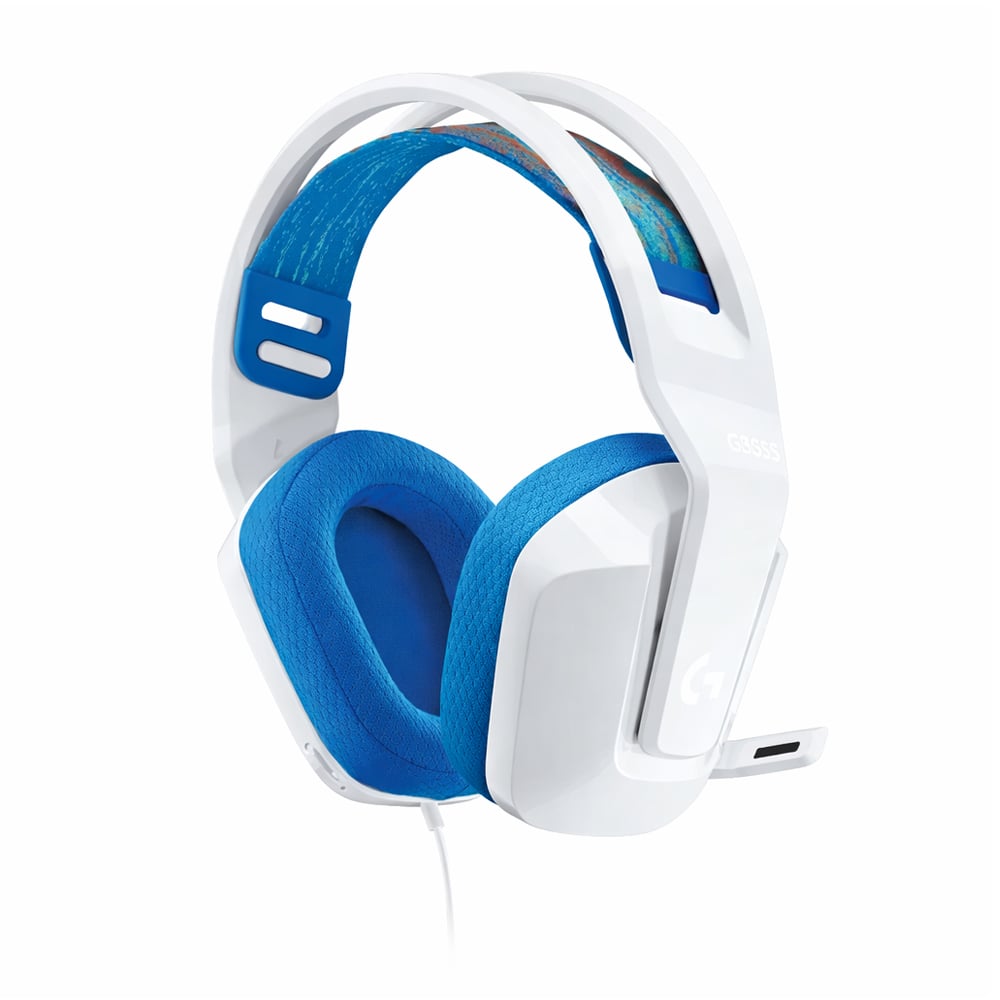 AURICULARES GAMING LOGITECH G335 BLANCOS CON SONIDO ENVOLVENTE Y DISEÑO ERGONÓMICO - 1