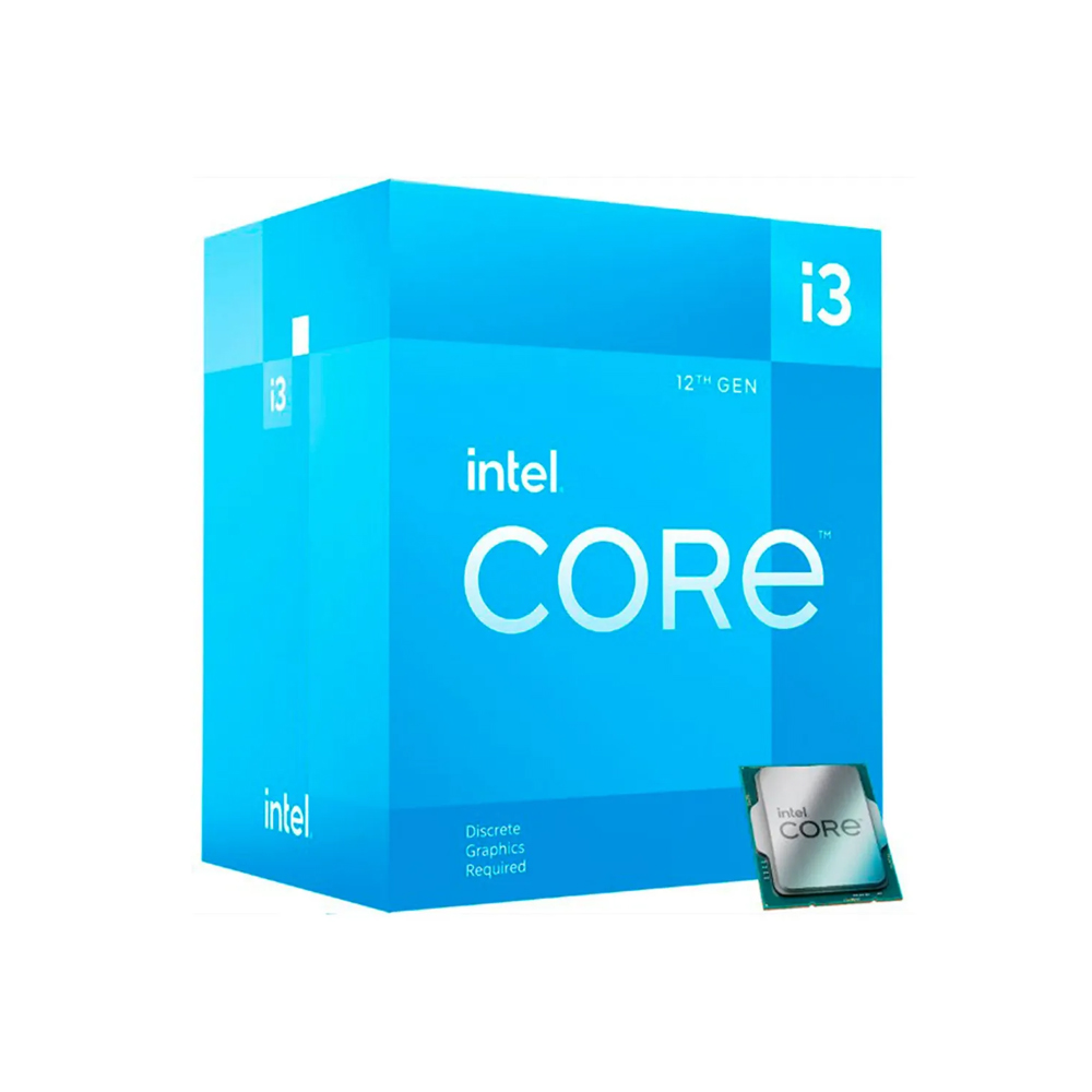 PROCESADOR INTEL CORE I3-12100F, 3.30/4.30GHZ, 12MB CACHÉ, LGA1700, ALTO RENDIMIENTO PARA GAMING - 1