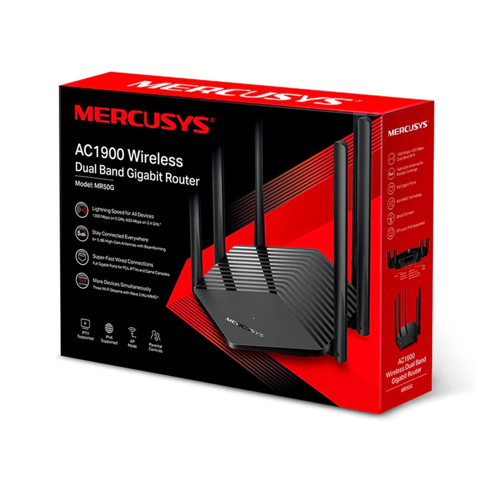 ENRUTADOR MERCUSYS MR50G V1 - WI-FI 5 - DOBLE BANDA - 1GBE - 1