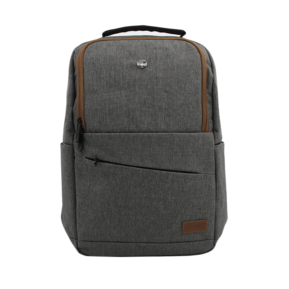 MOCHILA TEROS CITY GRIS PARA NOTEBOOKS DE HASTA 15.6' - DISEÑO MODERNO Y FUNCIONAL - 1