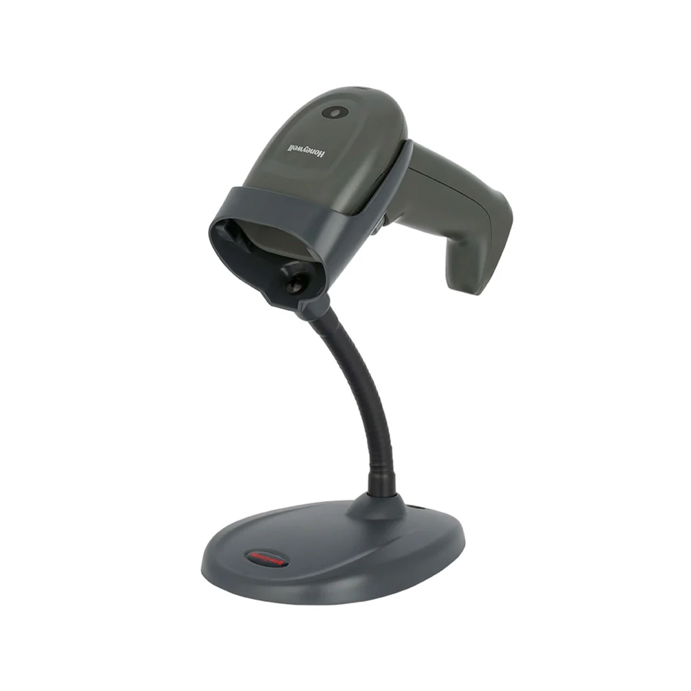 ESCÁNER HONEYWELL HH490 NEGRO - KIT USB CON SOPORTE, LECTURA 1D/2D, CABLE 1.5M - 1