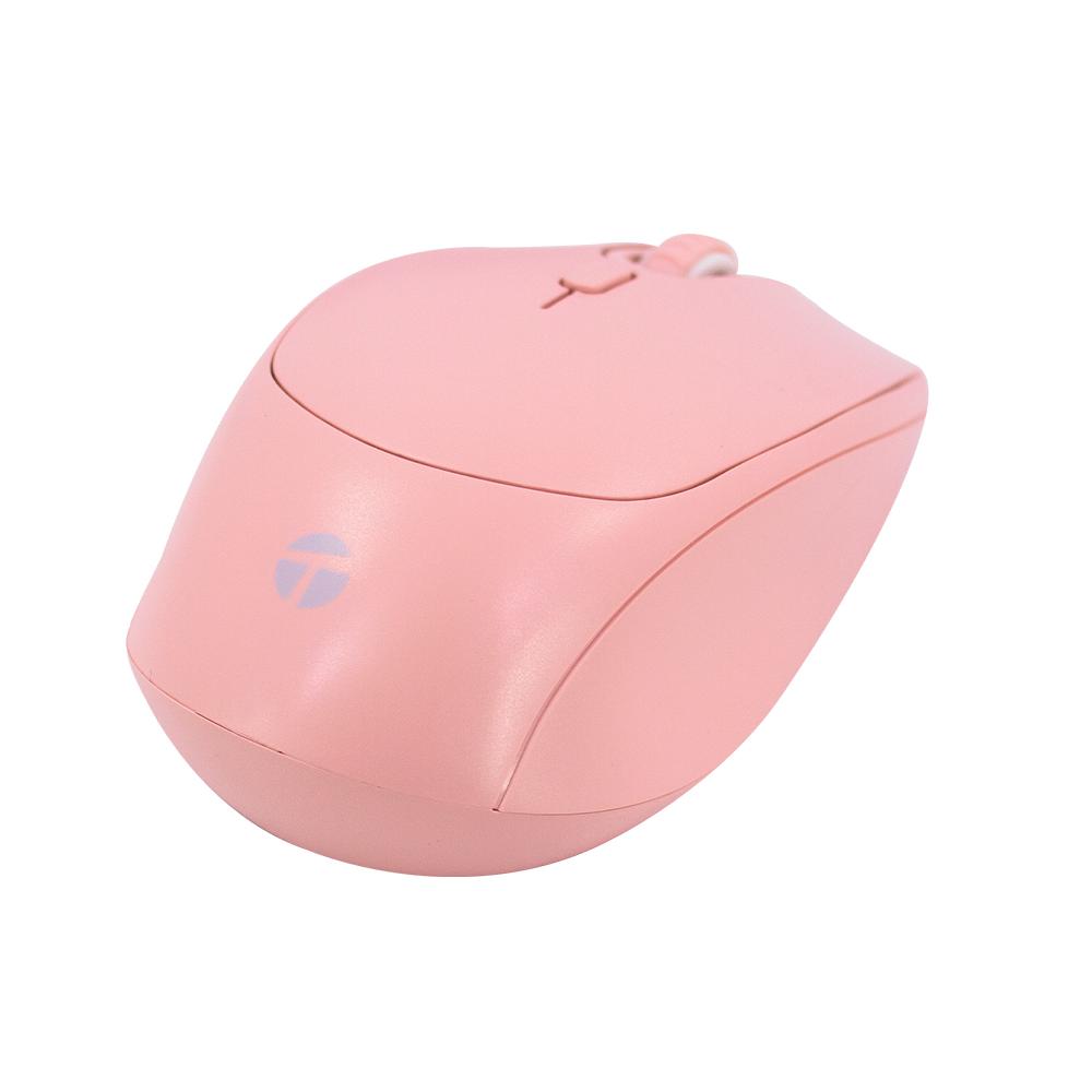 MOUSE ÓPTICO TEROS TE-1226S ROSADO, 4 BOTONES, SENSORES AJUSTABLES DE 800 A 1600 DPI, CONEXIÓN USB - 1