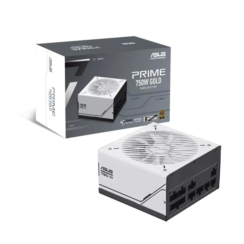 FUENTE DE PODER ASUS PRIME AP 750G FM 750W 80 PLUS GOLD - EFICIENCIA Y RENDIMIENTO EN BLANCO - 1