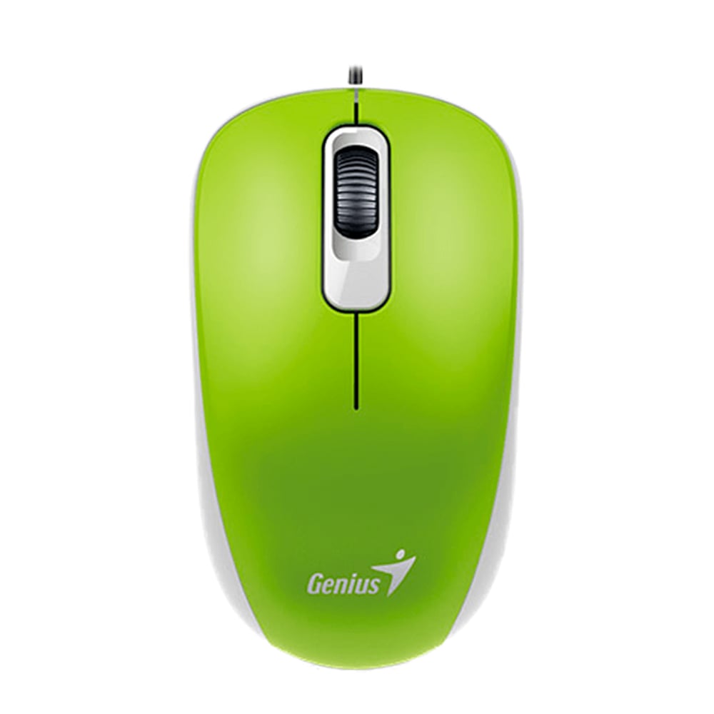 MOUSE GENIUS DX-110 ÓPTICO USB 1000 DPI VERDE – PRECISIÓN Y ESTILO PARA GAMERS Y PROFESIONALES - 1