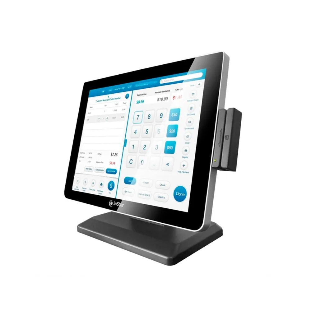 MONITOR TÁCTIL 15' 3NSTAR TCM010VH - LCD CAPACITIVO, 6MS, 10 PUNTOS MULTI-TÁCTIL, HDMI, USB, VGA, NEGRO - 1