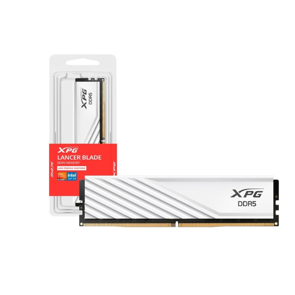 MEMORIA RAM DDR5 XPG LANCER BLADE WHITE 16GB 5600MHZ - RENDIMIENTO SUPERIOR Y ESTILO ELEGANTE - 1
