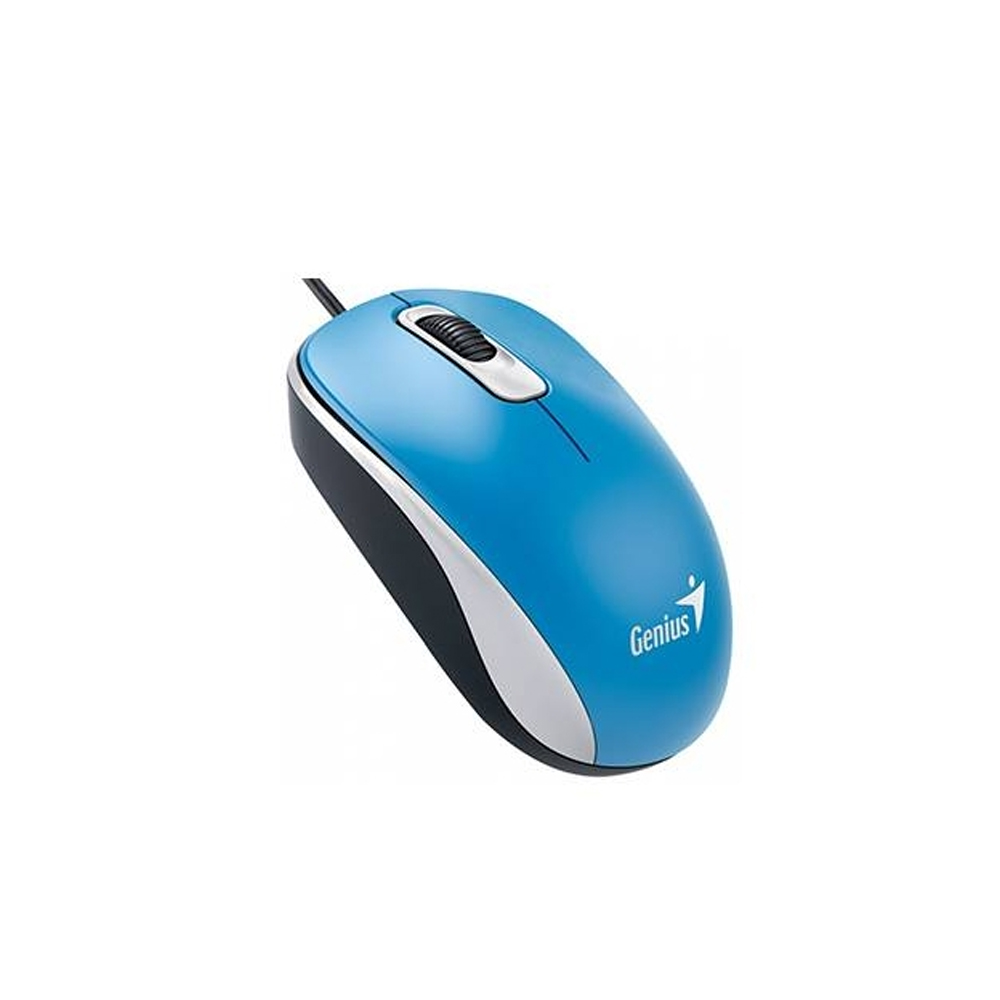 MOUSE GENIUS DX-110 ÓPTICO USB 1000 DPI COLOR AZUL PARA UNA NAVEGACIÓN PRECISA Y CÓMODA - 1
