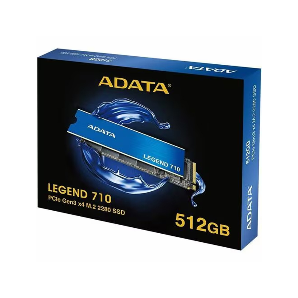 SSD ADATA LEGEND 710 512GB M.2 2280 NVME - 2400MB/S, ALTA VELOCIDAD Y SEGURIDAD AES PARA PC Y LAPTOP - 1