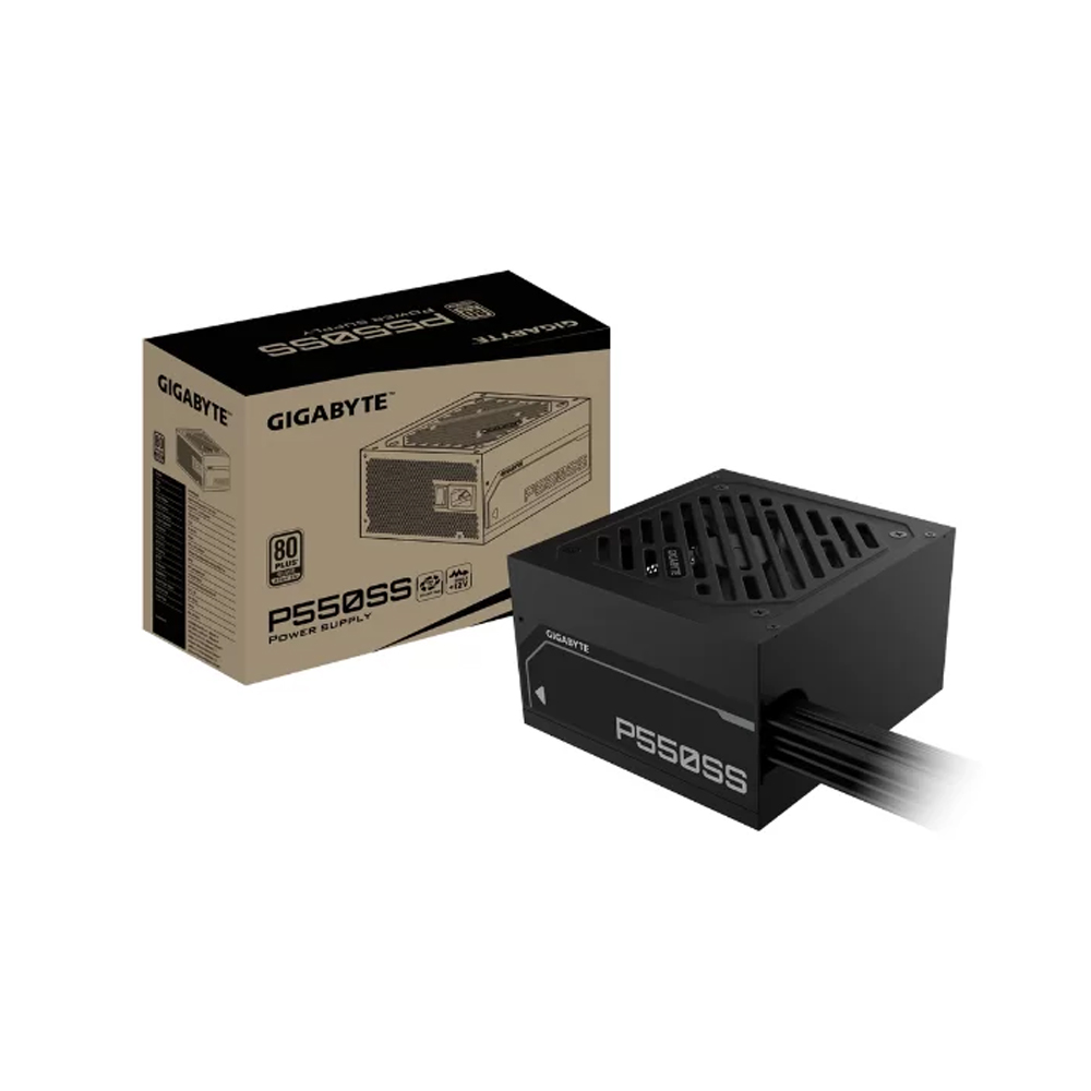 FUENTE DE ALIMENTACIÓN GIGABYTE P550SS 550W 80 PLUS SILVER ATX - EFICIENCIA Y POTENCIA CONFIABLE - 1