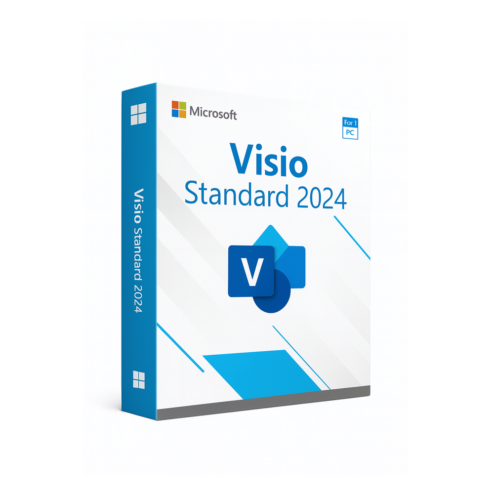 MICROSOFT VISIO STANDARD 2024 - LICENCIA RETAIL MULTILENGUAJE, VERSIÓN COMPLETA PARA DISEÑO PROFESIONAL - 1