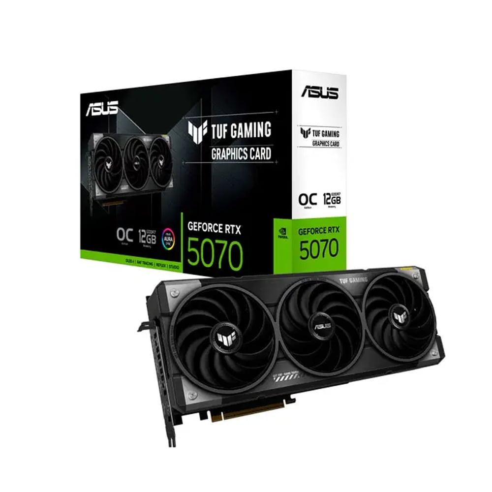 TARJETA GRÁFICA ASUS TUF RTX 5070 12GB GDDR7, PCIE 5.0, SALIDA HDMI Y DISPLAYPORT - 1