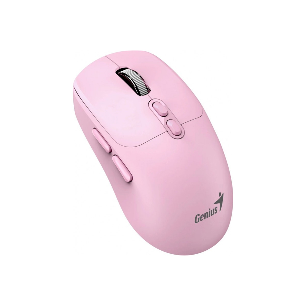 MOUSE GENIUS NX-8080S IA COPILOT SILENCIOSO EN COLOR ROSA - CÓMODO Y PRECISO PARA GAMING Y OFICINA - 1