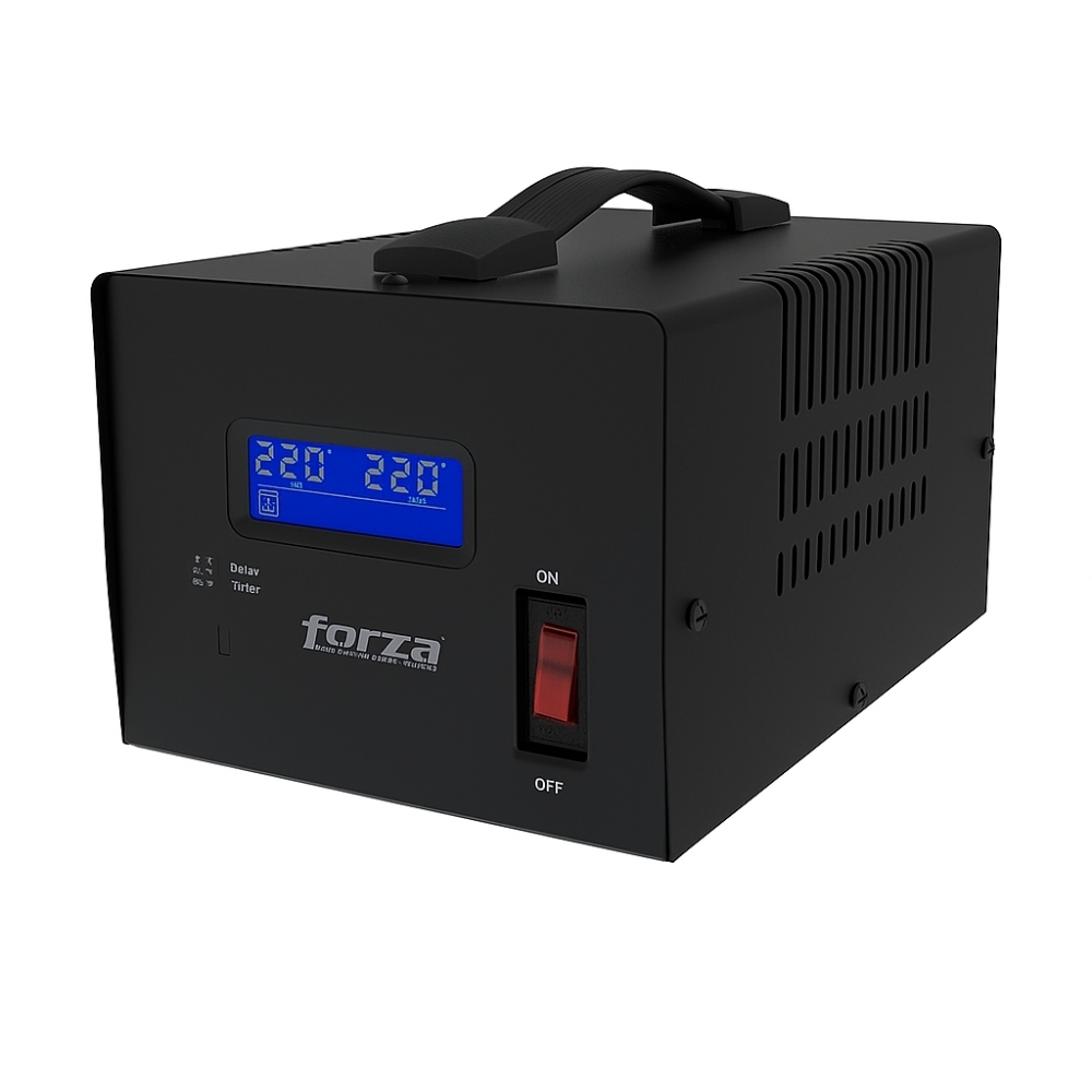 REGULADOR AUTOMÁTICO DE VOLTAJE FORZA 6000 VA, 3 SALIDAS, EXTERNO, AC 220 V, PROTECCIÓN EFICIENTE - 1