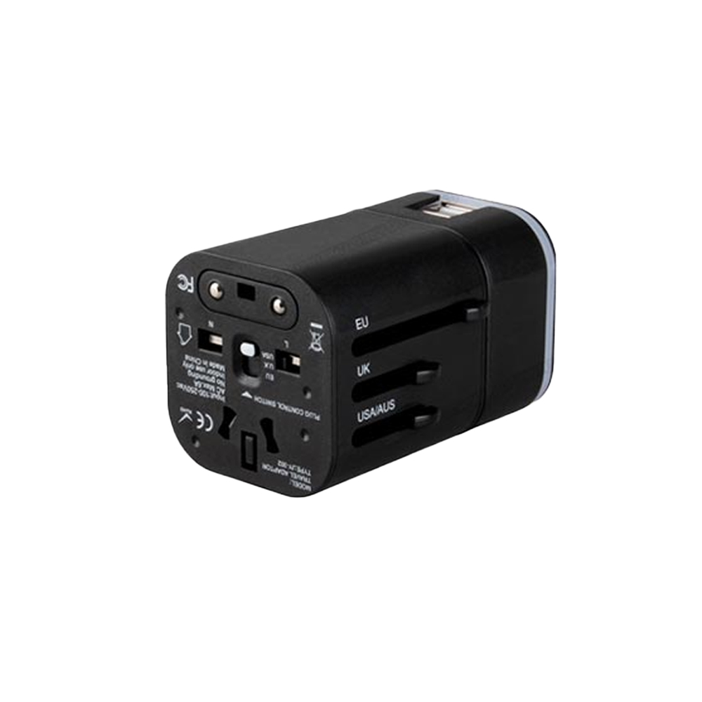 Adaptador Universal Europeo Famatel – Múltiples Salidas, Compacto, Para Viajes Y Dispositivos De Más De 150 Países
