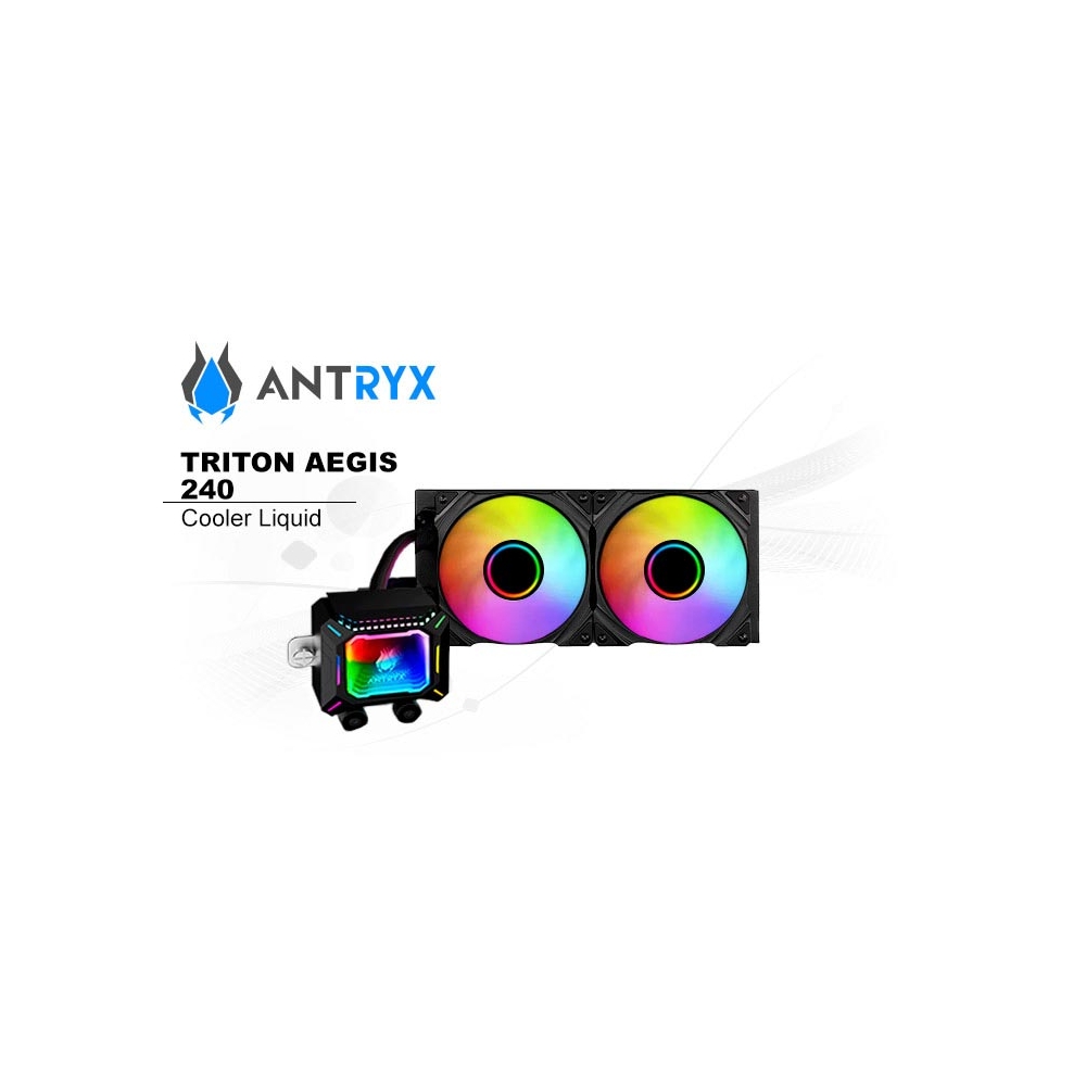 COOLER LÍQUIDO PARA CPU ANTRYX TRITON AEGIS 240 MM - REFRIGERACIÓN EFICIENTE Y SILENCIOSA - 1