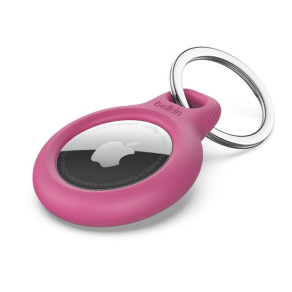 SOPORTE DE SEGURIDAD BELKIN PARA ETIQUETA BLUETOOTH ANTIPÉRDIDA PARA APPLE AIRTAG - ROSA - 1