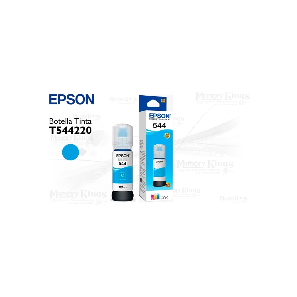 TINTA EPSON 544 CYAN 65ML - COLOR VIBRANTE PARA IMPRESIONES DE ALTA CALIDAD Y DURABILIDAD - 1
