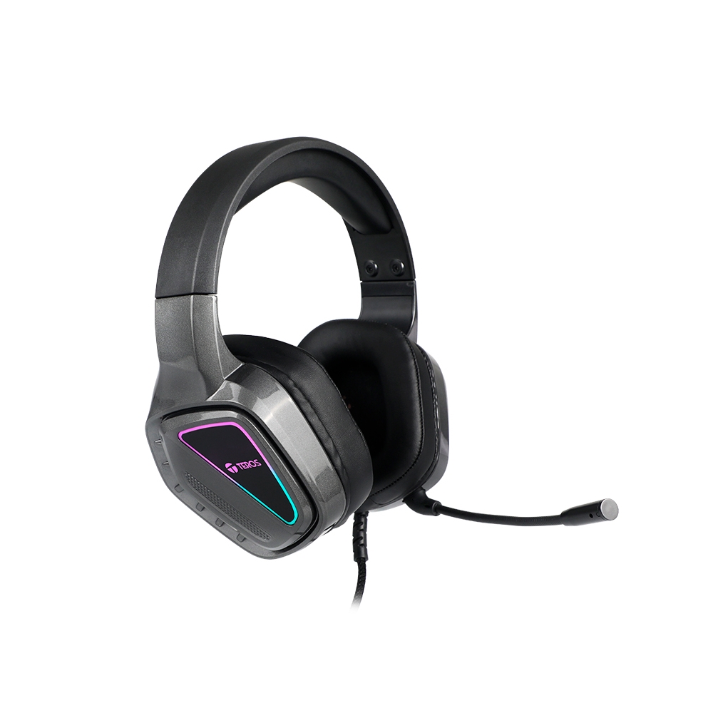 AURICULARES GAMING TEROS TE-8171N ESTÉREO CON MICRÓFONO Y LUCES RGB PARA UNA EXPERIENCIA ENVOLVENTE - 1