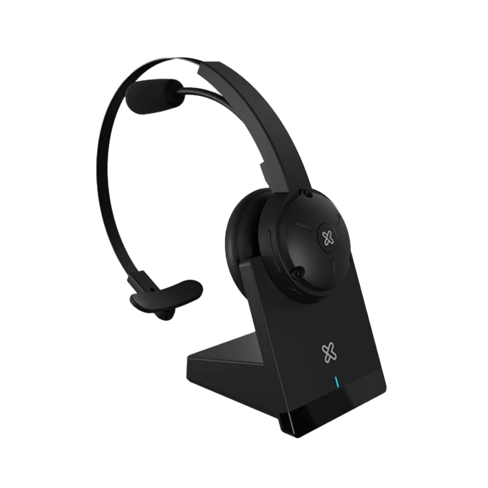 AURICULARES KLIP XTREME KCH-905 INALÁMBRICOS CON BASE DE CARGA, IDEALES PARA CONFERENCIAS Y AUDIO EN CASA - 1