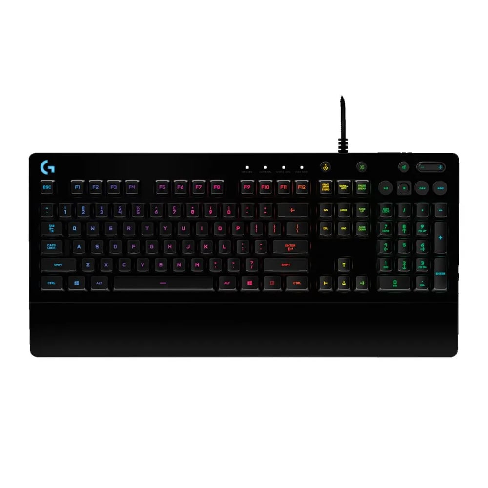TECLADO LOGITECH G213 PRODIGY RGB GAMING, ILUMINACIÓN PERSONALIZADA, RESISTENTE AL AGUA, NEGRO - 1