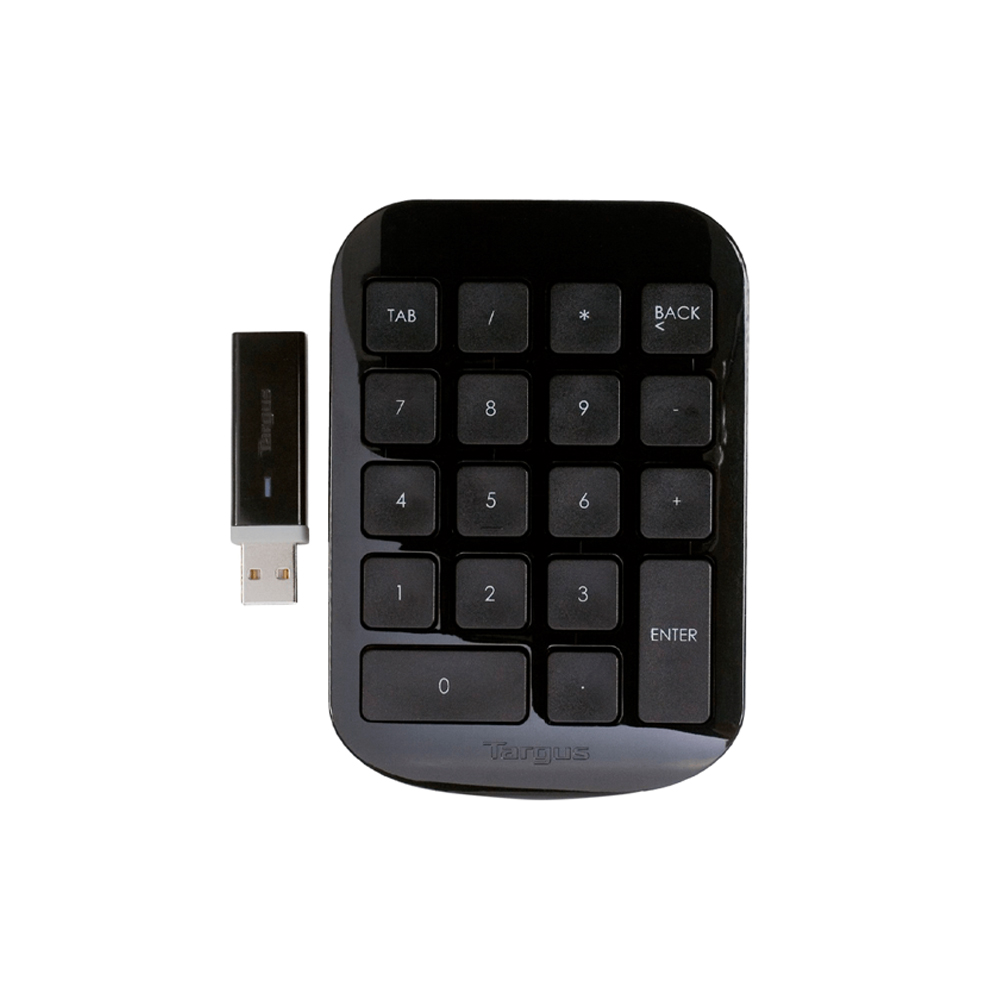 TECLADO NUMÉRICO INALÁMBRICO TARGUS USB NEGRO – COMODIDAD Y EFICIENCIA PARA TU TRABAJO - 1