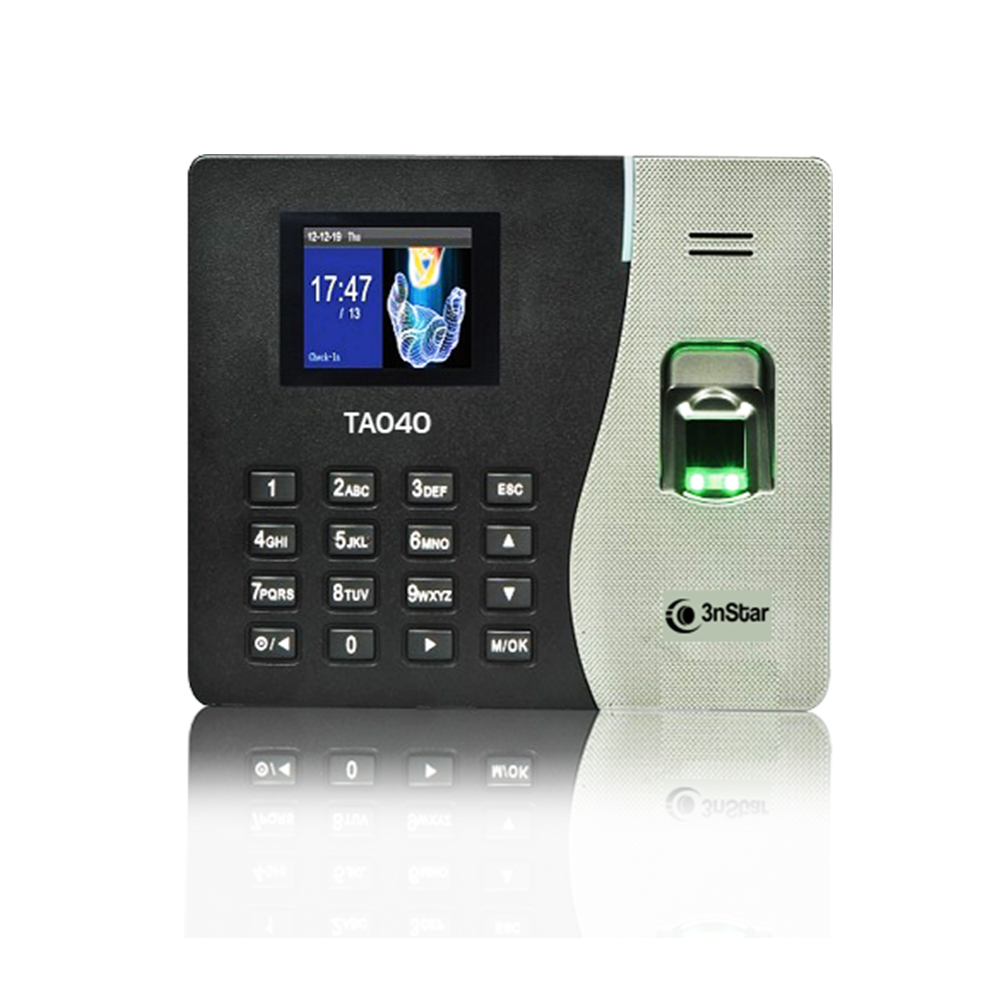 RELOJ BIOMÉTRICO 3NSTAR TA040 LECTOR DE HUELLA TCP/IP USB HOST BATERÍA DE RESPALDO - 1