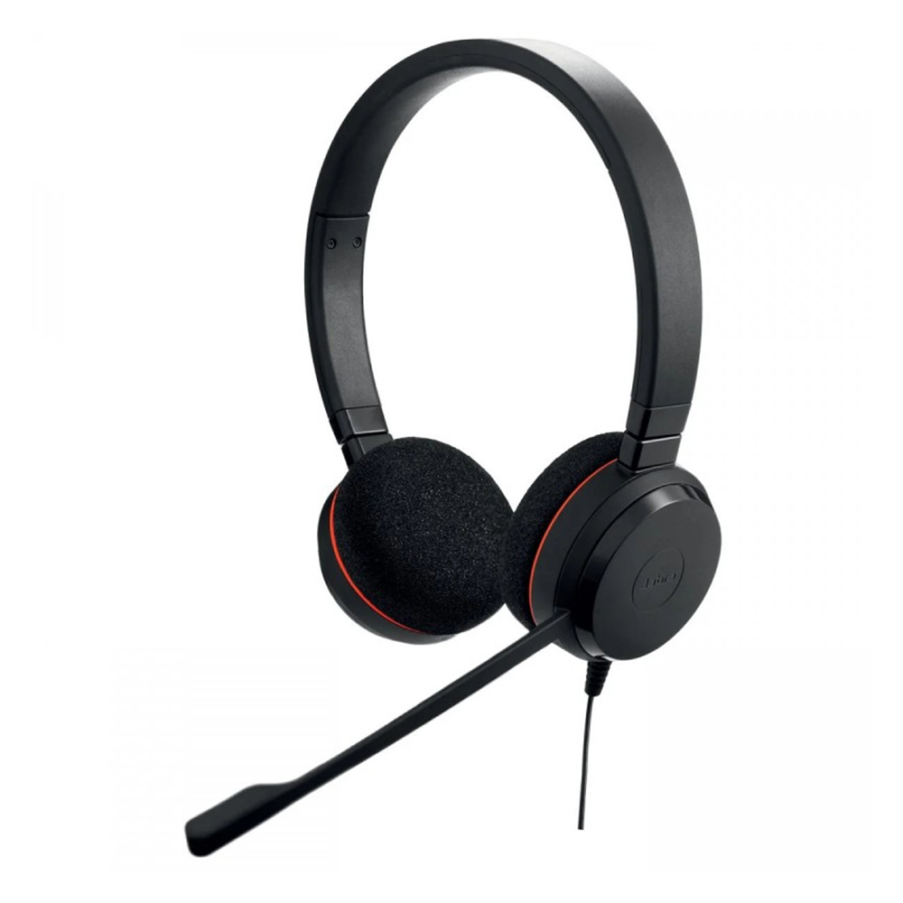 AURICULARES JABRA EVOLVE 20 CON CANCELACIÓN DE RUIDO, USB-C Y USB-A, ESTÉREO, DISEÑO CÓMODO Y SOBRE LA CABEZA. - 1