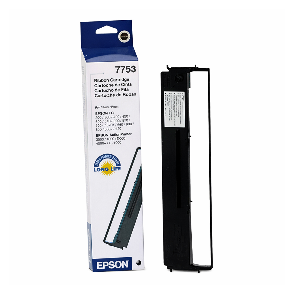 CINTA DE TELA EPSON 7753 PARA IMPRESORA COMPATIBILIDAD ACTIONPRINTER LQ 200 300 500 570 800 - 1