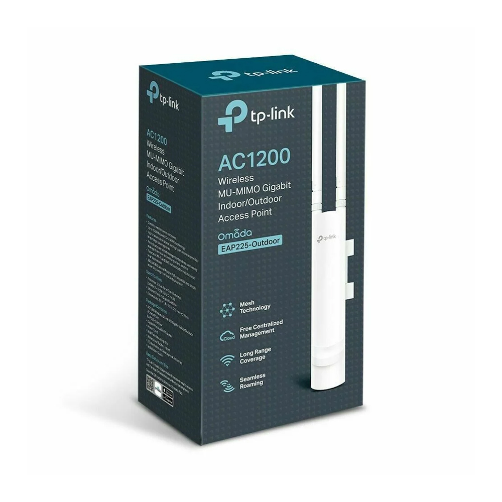 ACCESS POINT TP-LINK EAP225 OUTDOOR 2 BANDAS POE - CONECTIVIDAD RÁPIDA Y RESISTENTE A INTEMPERIE - 1