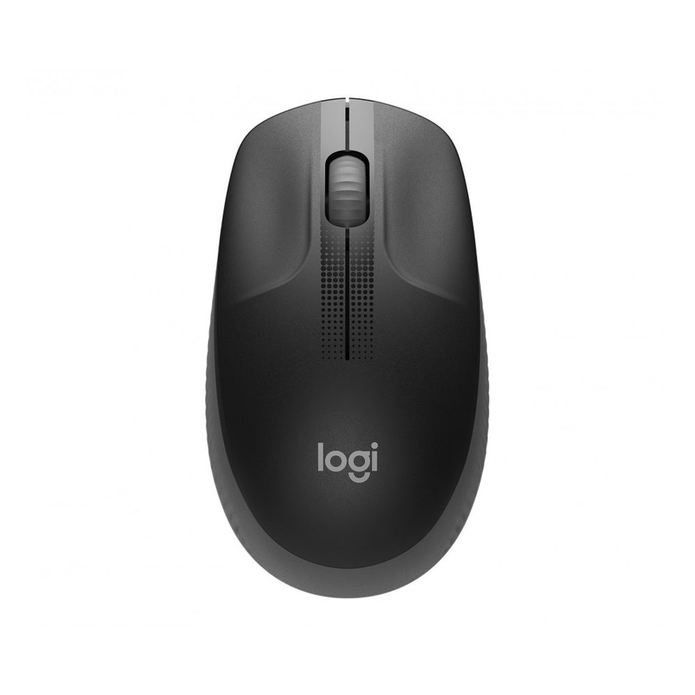 MOUSE INALÁMBRICO LOGITECH M190 DE TAMAÑO COMPLETO EN COLOR CARBÓN, CÓMODO Y EFICIENTE PARA TU PC. - 1