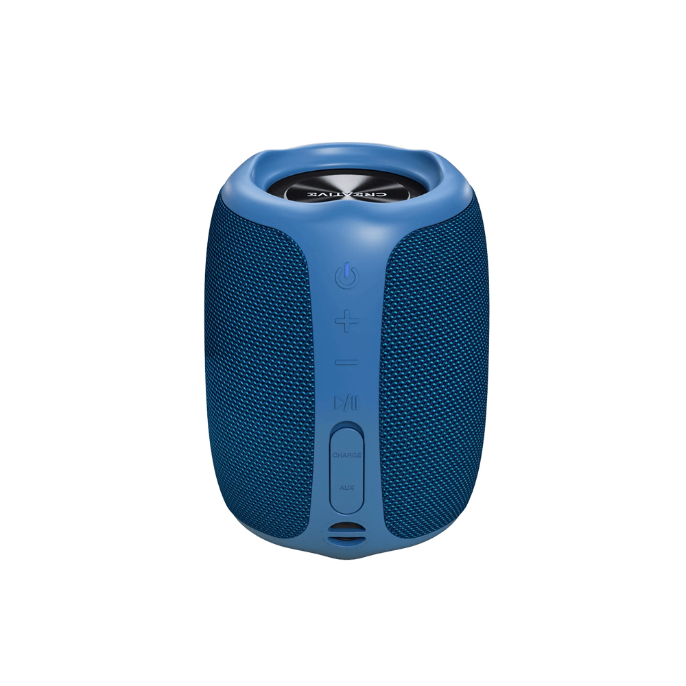 PARLANTE BLUETOOTH CREATIVE MUVO PLAY 10W, RESISTENCIA IPX7, COLOR AZUL, SONIDO POTENTE Y PORTÁTIL - 1