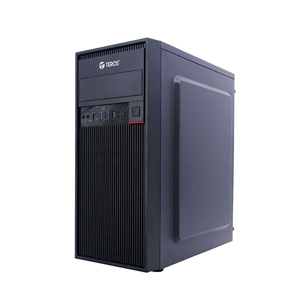 CASE GAMER TEROS TE-1319G MID TOWER NEGRO CON FUENTE 450W, USB 3.0/2.0 Y CONEXIÓN DE AUDIO - 1