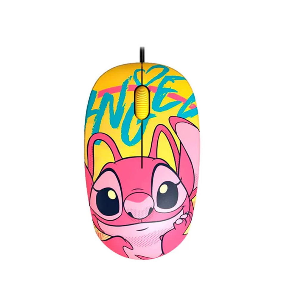 MOUSE XTECH XTM-D406ST-YL USB CON CABLE DISNEY STITCH AMARILLO - DISEÑO DIVERTIDO Y PRECISO - 1