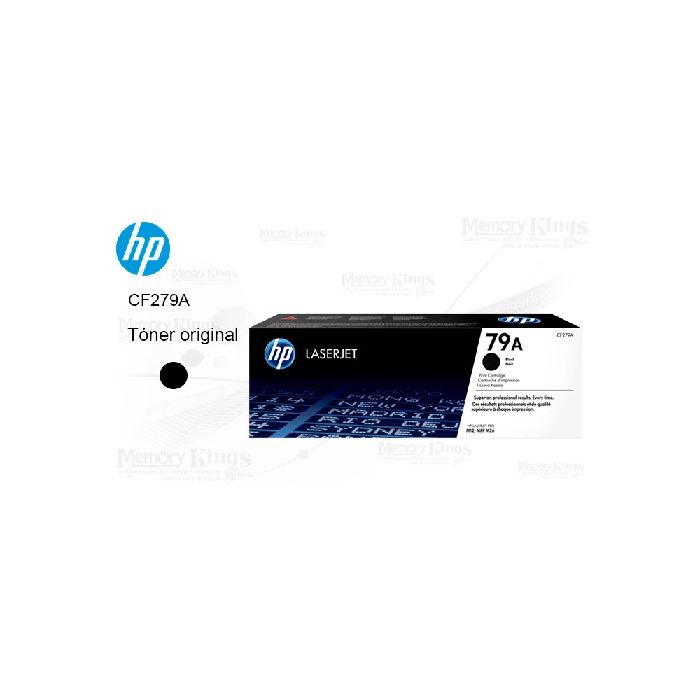 TÓNER HP 79A NEGRO ORIGINAL - 1000 PÁGINAS DE IMPRESIÓN DE ALTA CALIDAD - 1