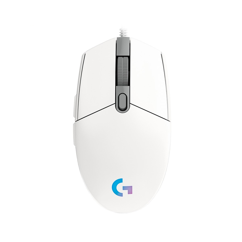 MOUSE LOGITECH G203 LIGHTSYNC ÓPTICO 8000 DPI RGB BLANCO | PRECISIÓN Y ESTILO EN TU JUEGO - 1